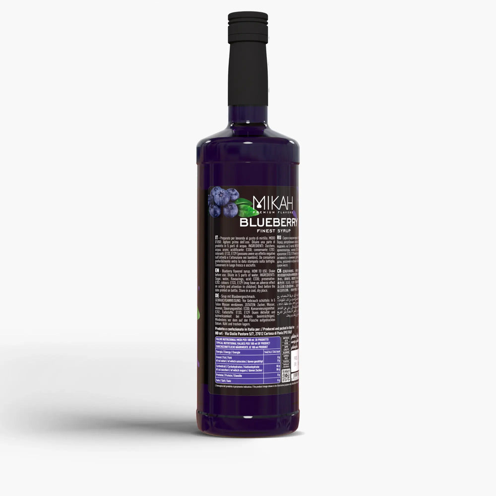 
                  
                    Mikah Premium Flavors Syrup - Blueberry 1L
                  
                