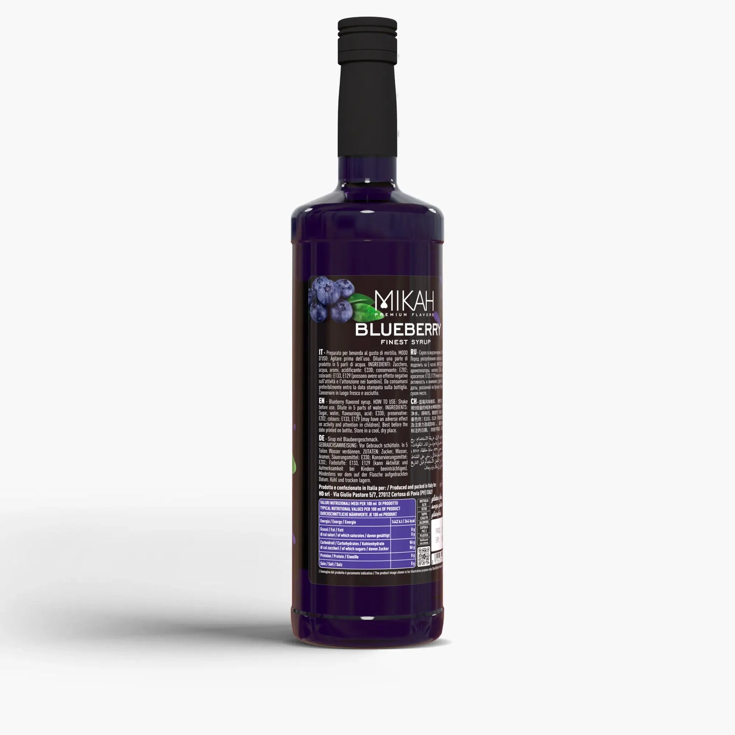 
                  
                    Sciroppo Mikah Premium Flavors - Blueberry (Mirtillo) 1L
                  
                