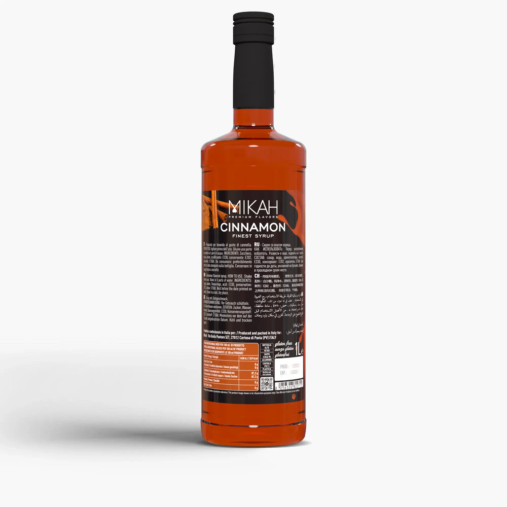 Mikah Premium Flavors Syrup - Cinnamon 1L