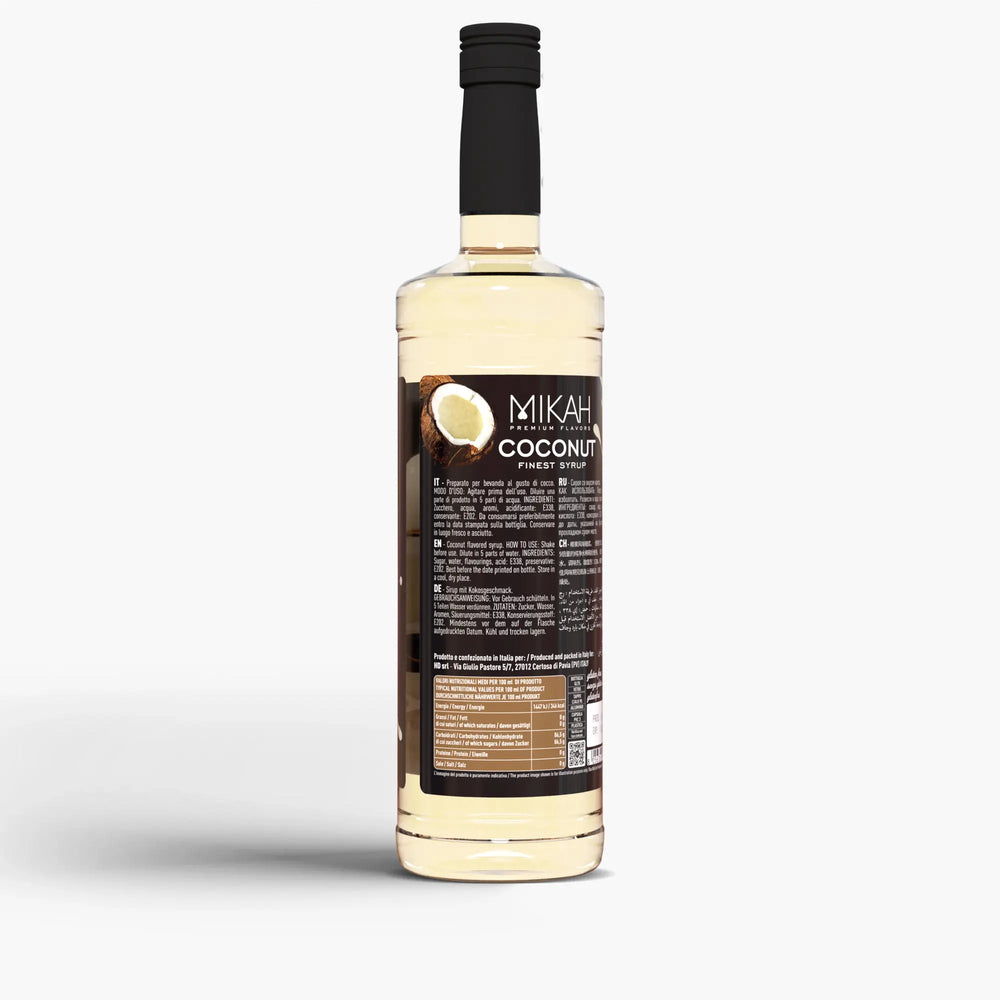 Mikah Premium Flavors Syrup - Coconut 1L