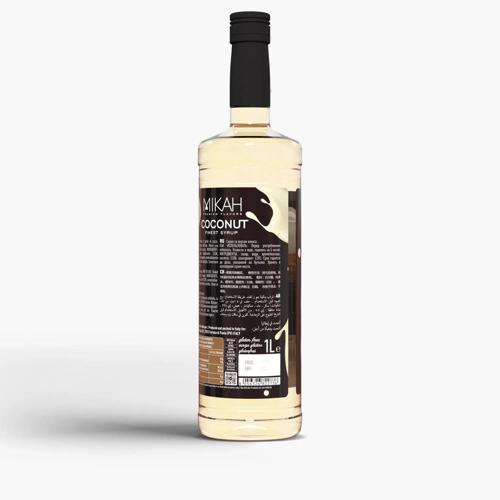 Mikah Premium Flavors Syrup - Coconut 1L