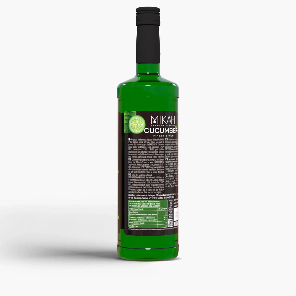 
                  
                    Mikah Premium Flavors Syrup - Cucumber 1L
                  
                