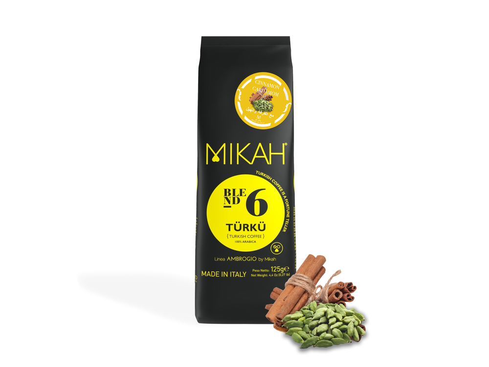 TÜRKÜ N.6 | Cinnamon & Cardamom - Caffè Turco aromatizzato con Cannella e Cardamomo (4x 125gr)