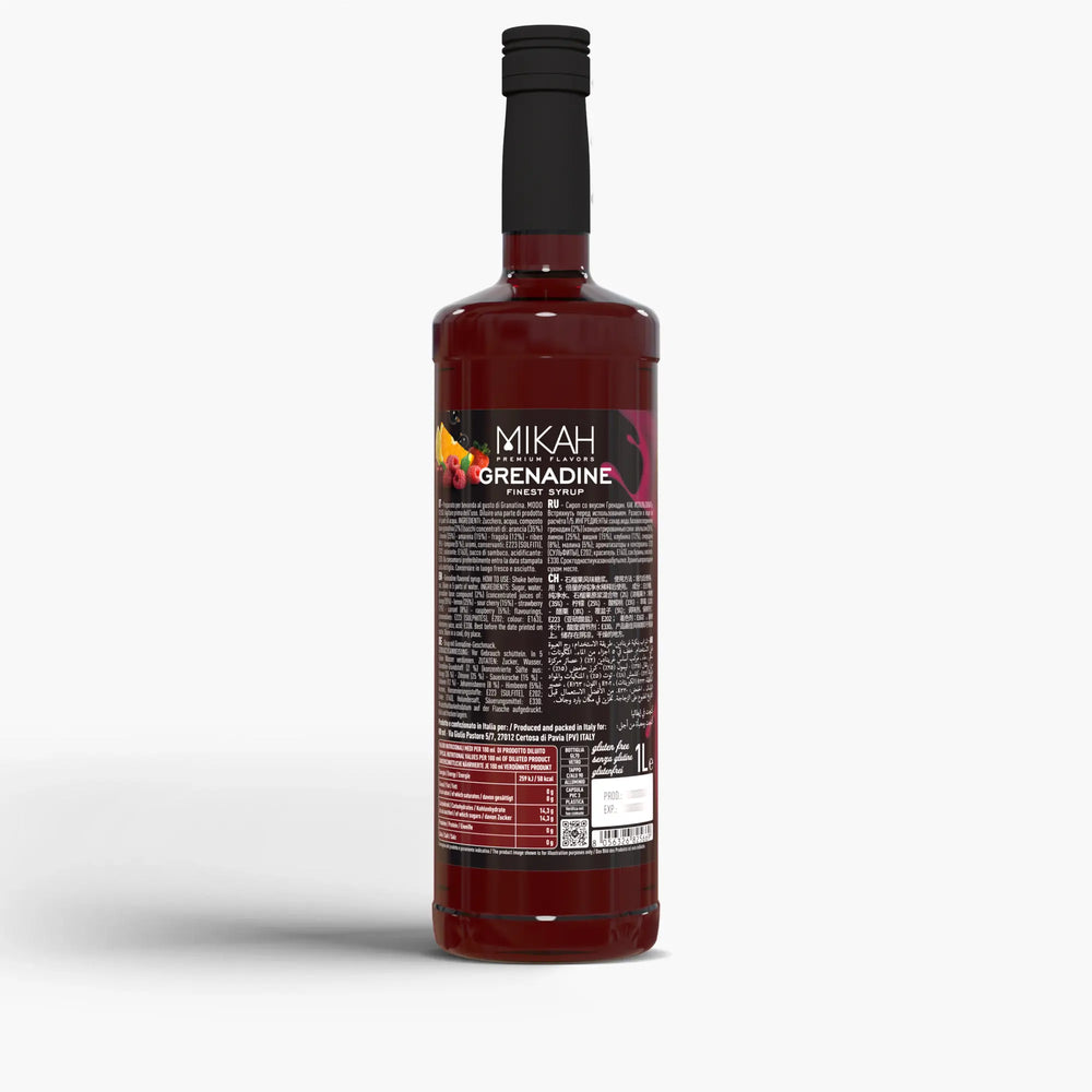 Sciroppo Mikah Premium Flavors - Grenadine (Granatina) 1L - MIKAH World