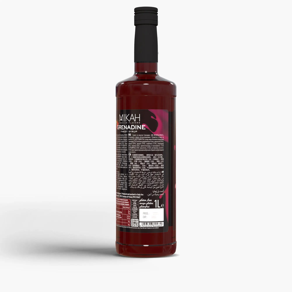 Sciroppo Mikah Premium Flavors - Grenadine (Granatina) 1L - MIKAH World