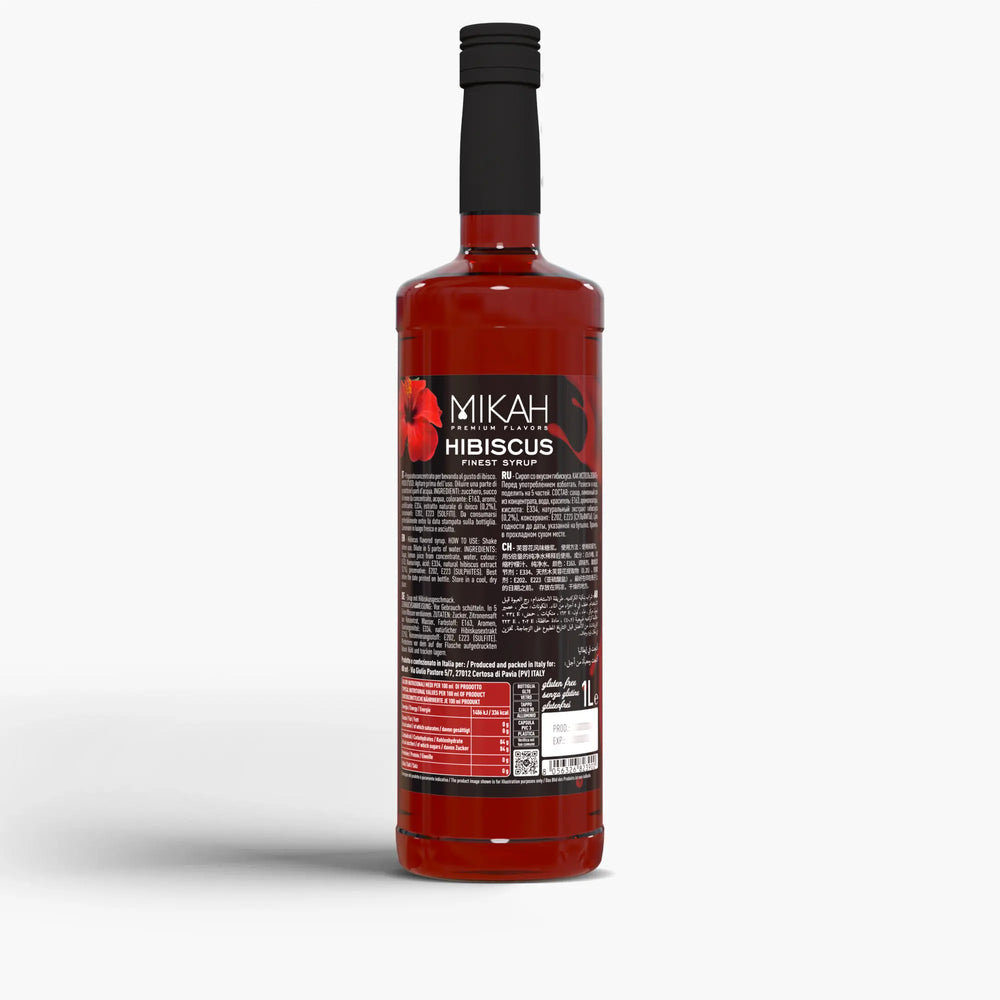 Sciroppo Mikah Premium Flavors - Hibiscus (Ibisco) 1L