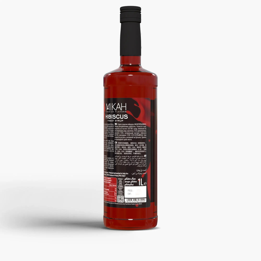 Sciroppo Mikah Premium Flavors - Hibiscus (Ibisco) 1L