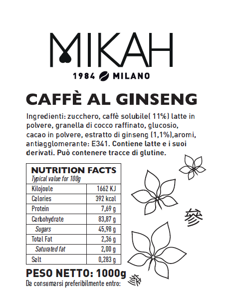 
                  
                    Mikah Caffè al Ginseng - Sacchetto 1Kg
                  
                