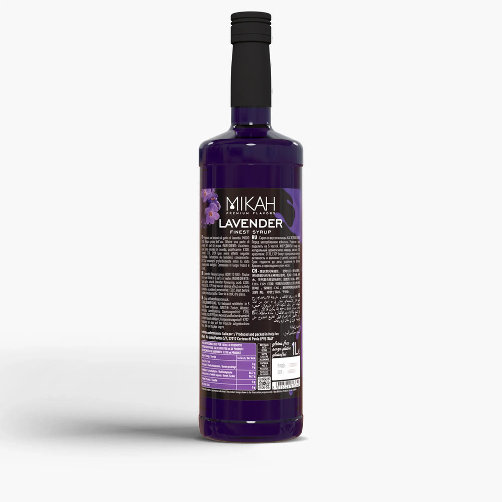 Sciroppo Mikah Premium Flavors - Lavender (Lavanda) 1L