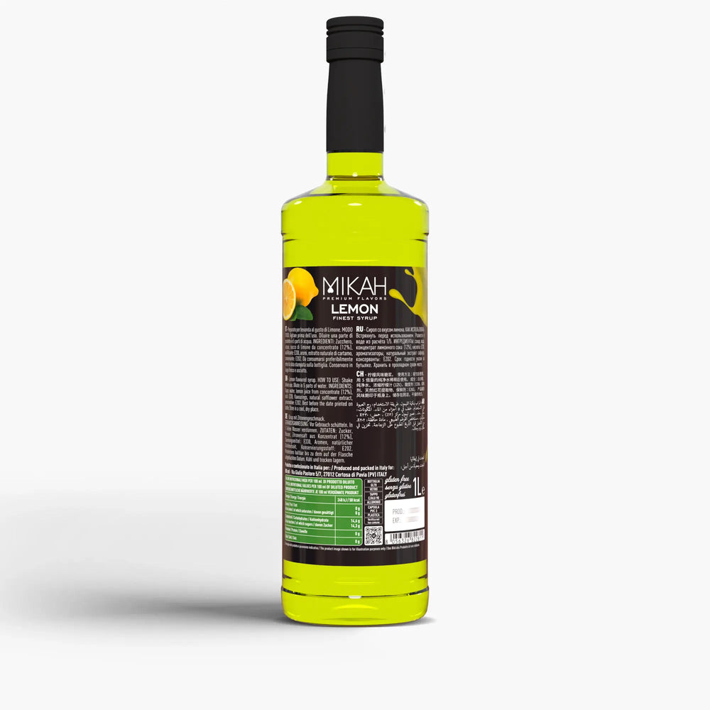 Sciroppo Mikah Premium Flavors - Lemon (Limone) 1L
