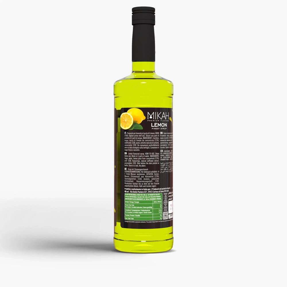 Sciroppo Mikah Premium Flavors - Lemon (Limone) 1L
