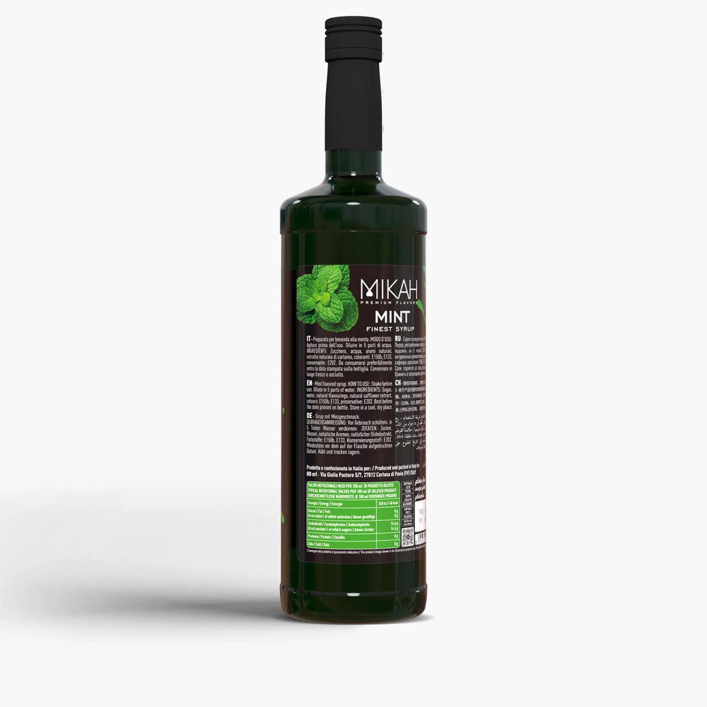 Sciroppo Mikah Premium Flavors - Mint (Menta) 1L