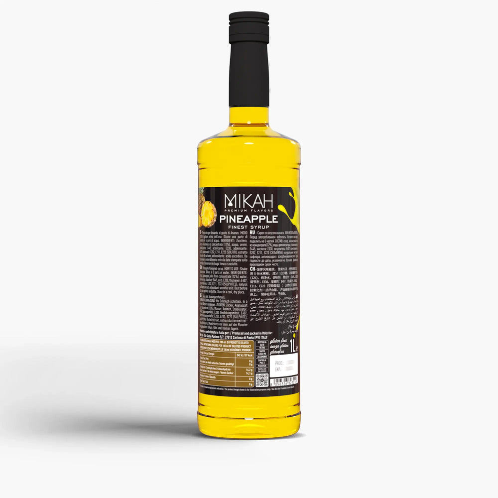 Mikah Premium Flavors Syrup - Pineapple 1L