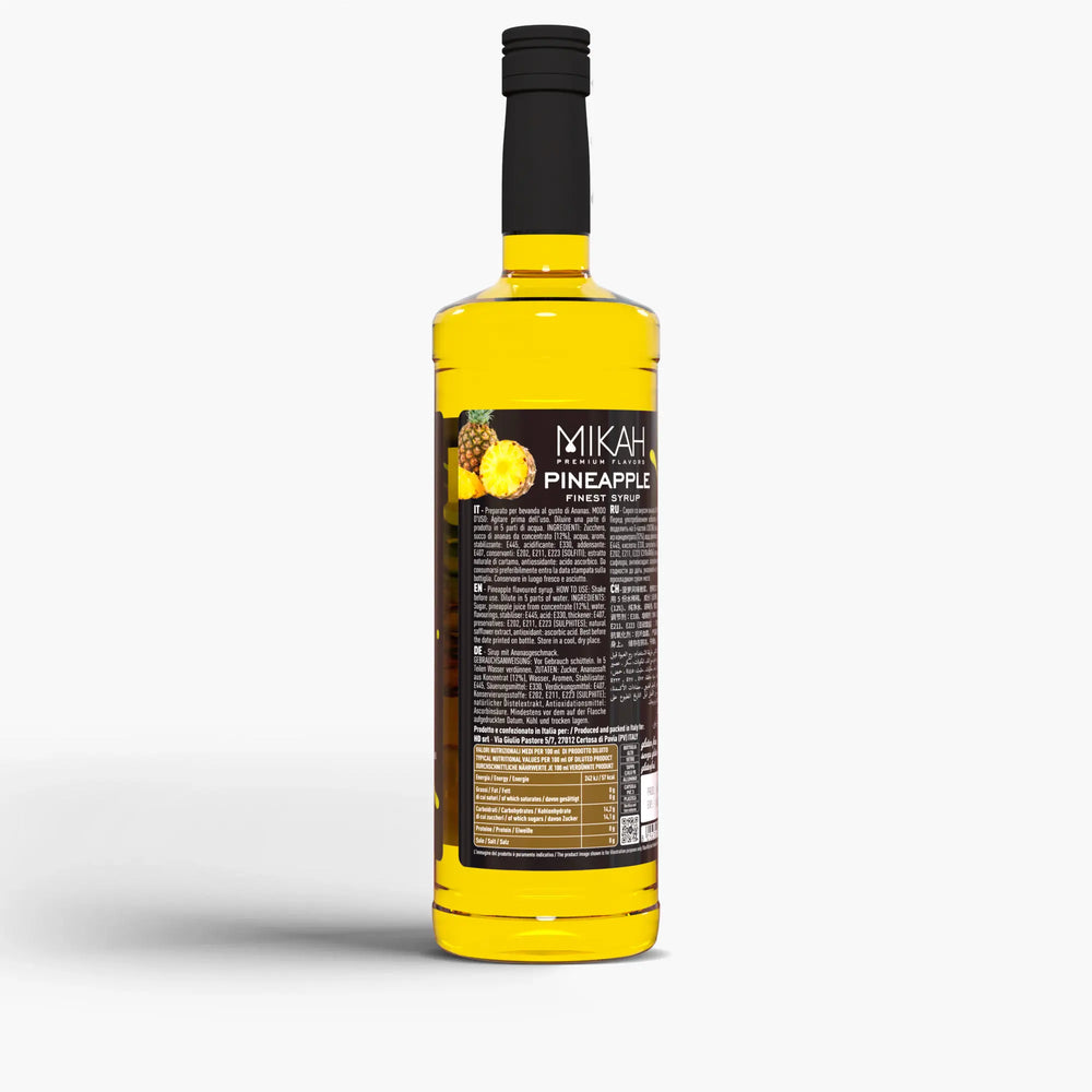 Mikah Premium Flavors Syrup - Pineapple 1L