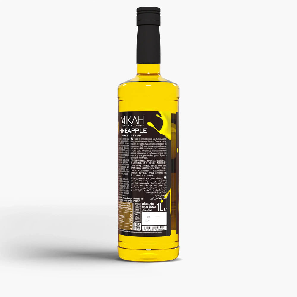 Mikah Premium Flavors Syrup - Pineapple 1L
