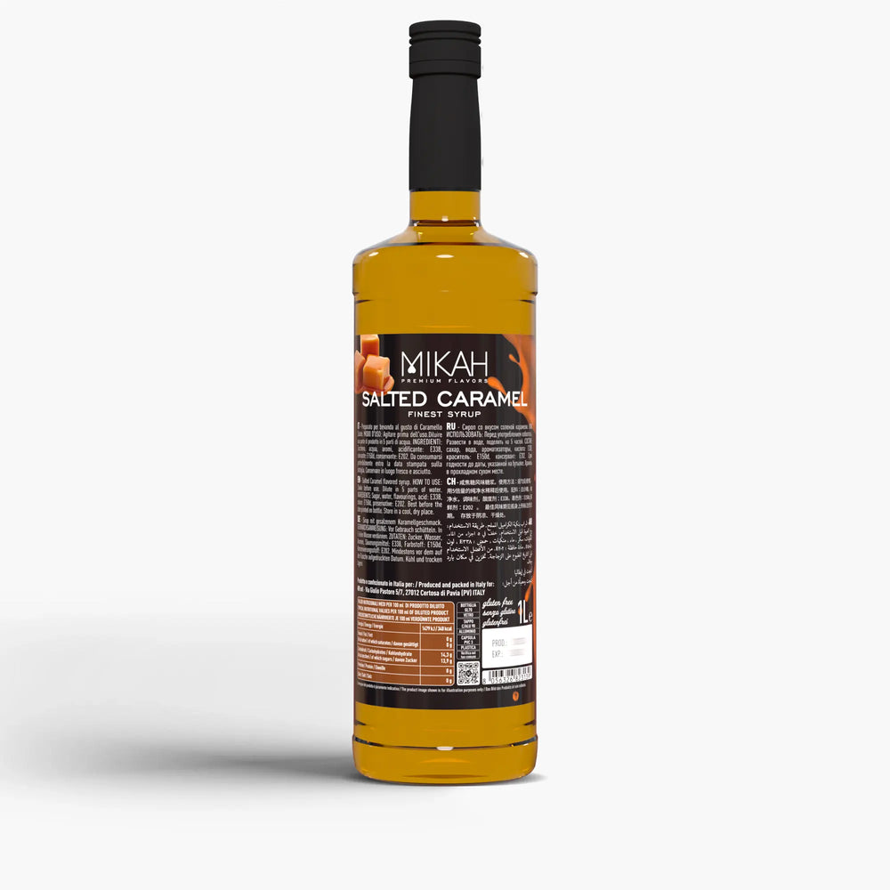 Mikah Premium Flavors Syrup - Salted Caramel 1L