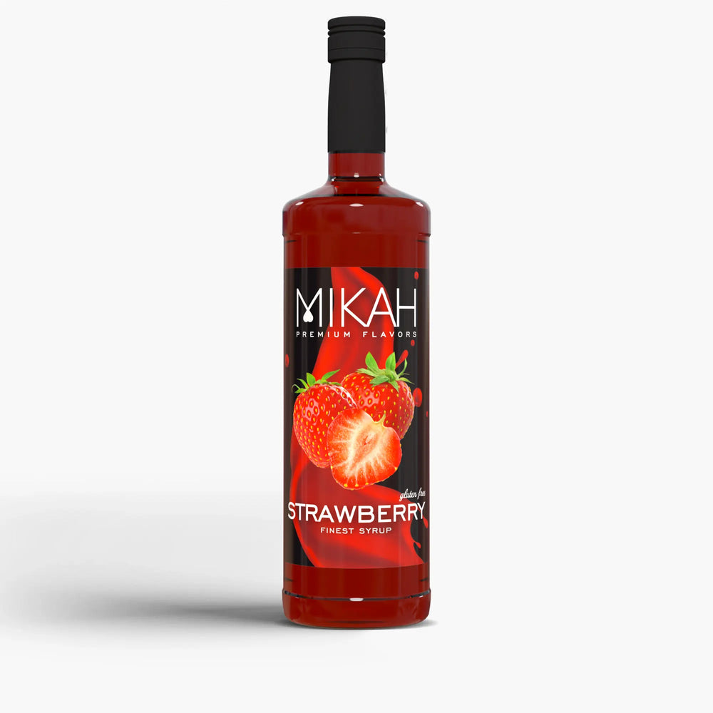 Mikah Premium Flavors Syrup - Strawberry 1L