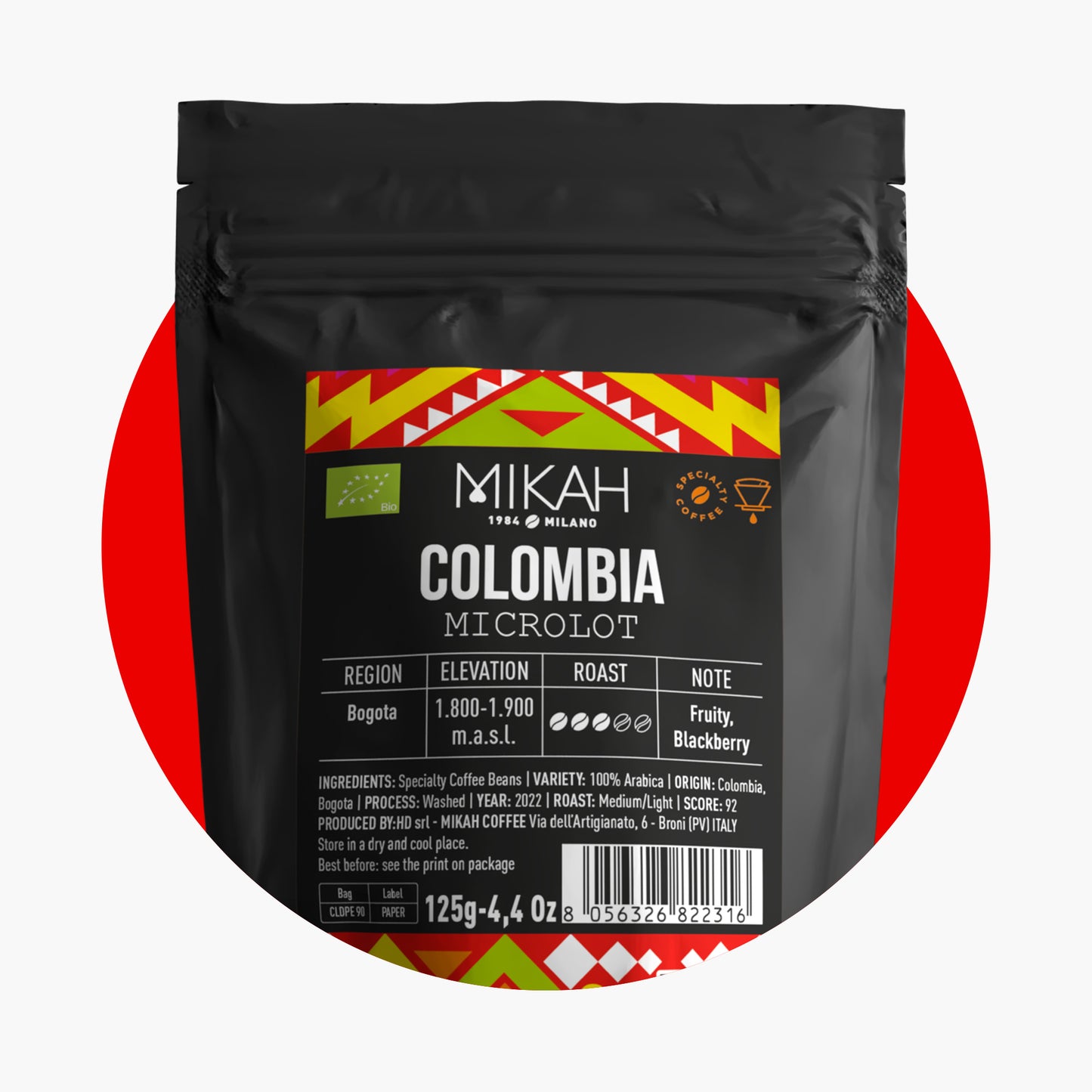 
                  
                    COLOMBIA Microlot - Specialty Coffee 125g
                  
                