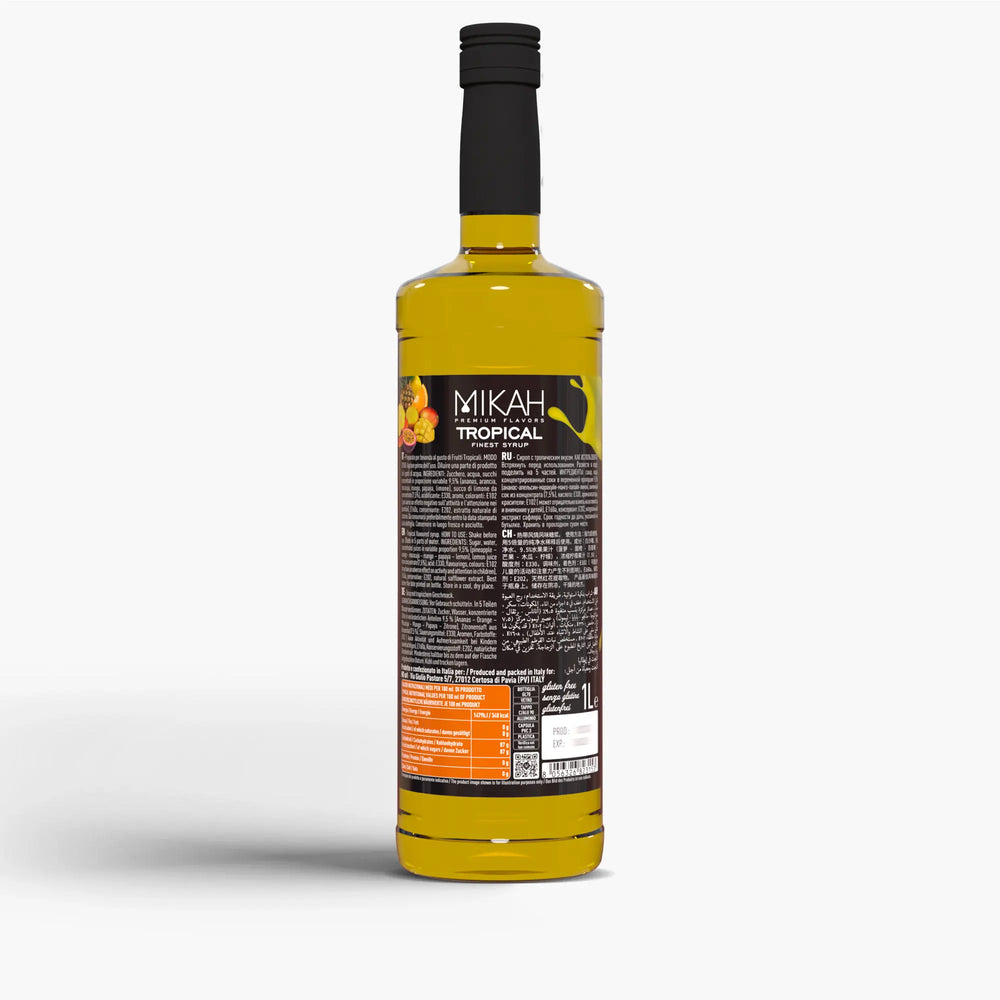 Mikah Premium Flavors Syrup - Tropical 1L