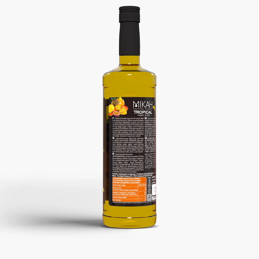 Mikah Premium Flavors Syrup - Tropical 1L