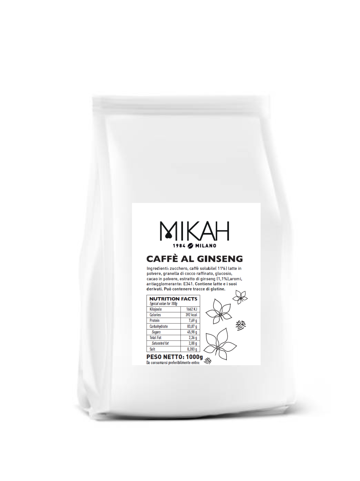 
                  
                    Mikah Caffè al Ginseng - Sacchetto 1Kg
                  
                