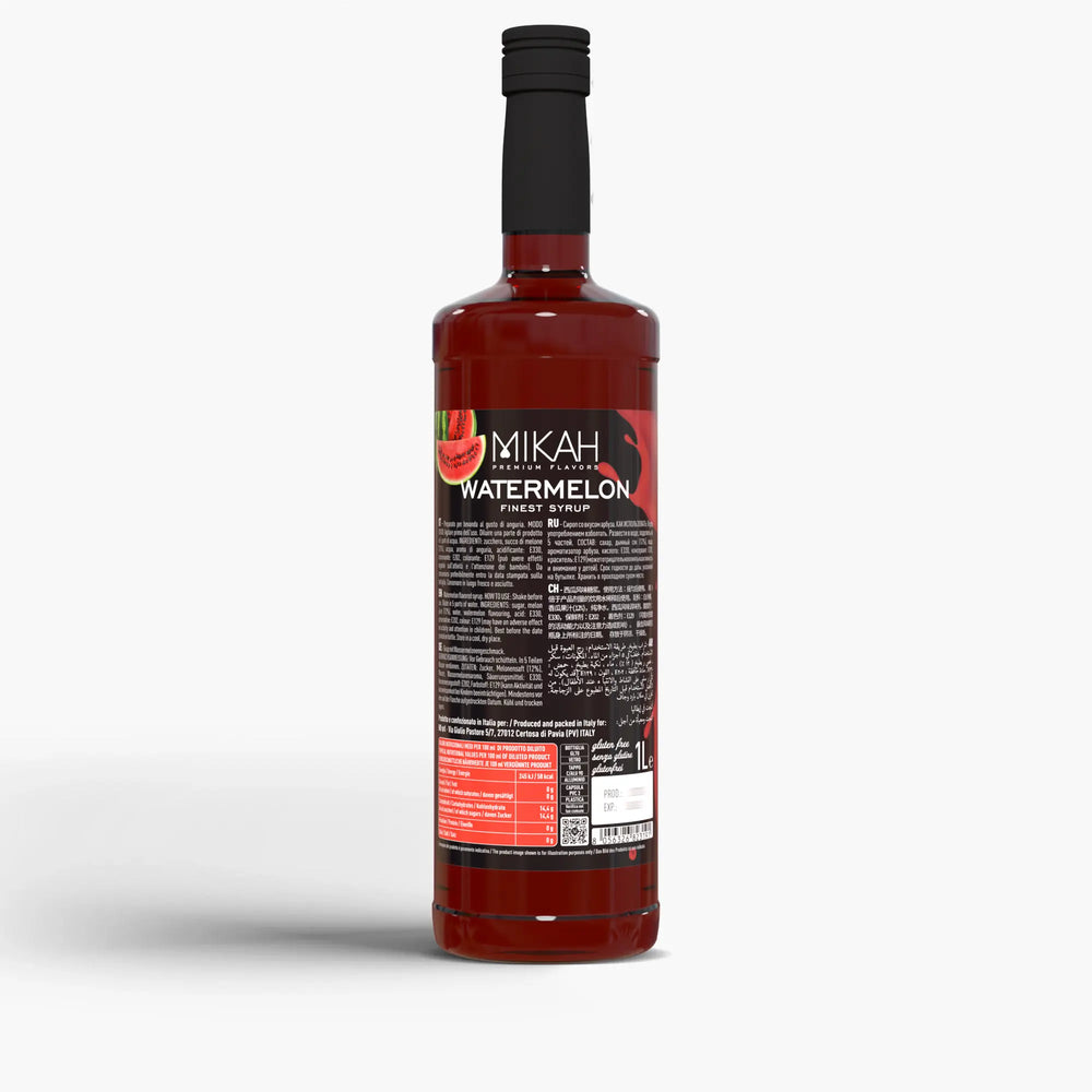 Sciroppo Mikah Premium Flavors - Watermelon (Anguria) 1L