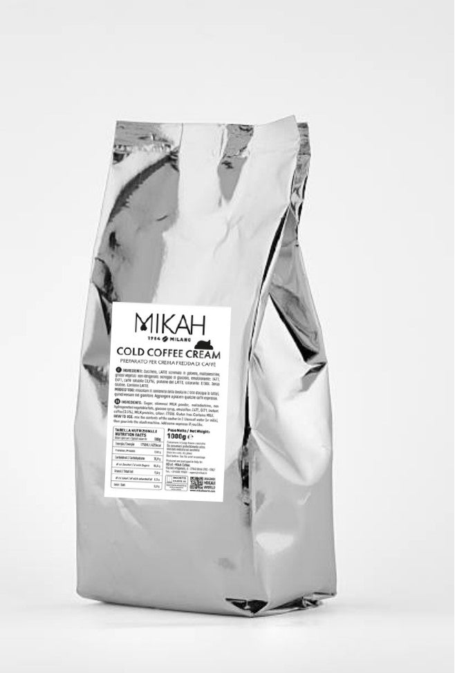 Mikah Cold Coffee Cream - Preparato per crema fredda di caffè - Sacchetto da 1 kg