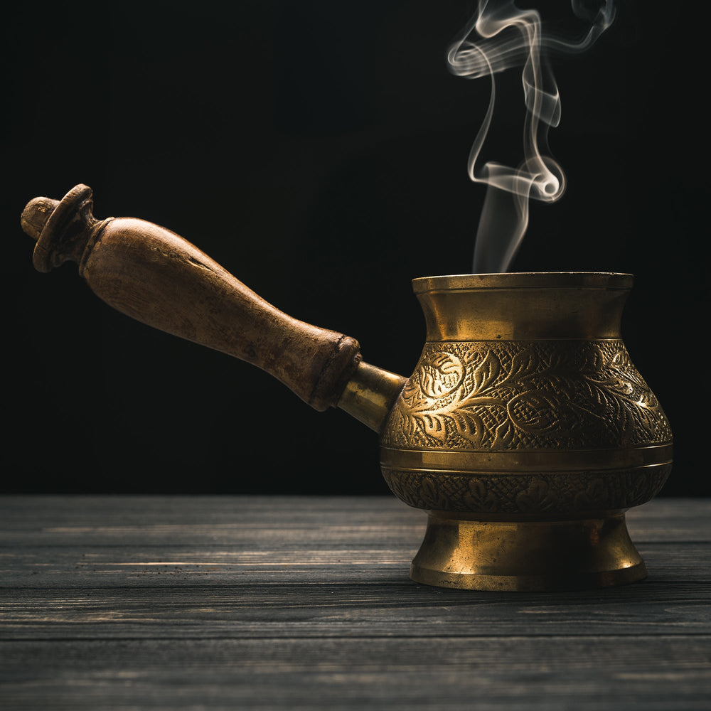 تركو رقم 6 | مجموعة التذوق | قهوة تركية بنكهة الفستق وجوز الهند والهيل والهيل والقرفة ومستكة خيوس (5×125 جرام)