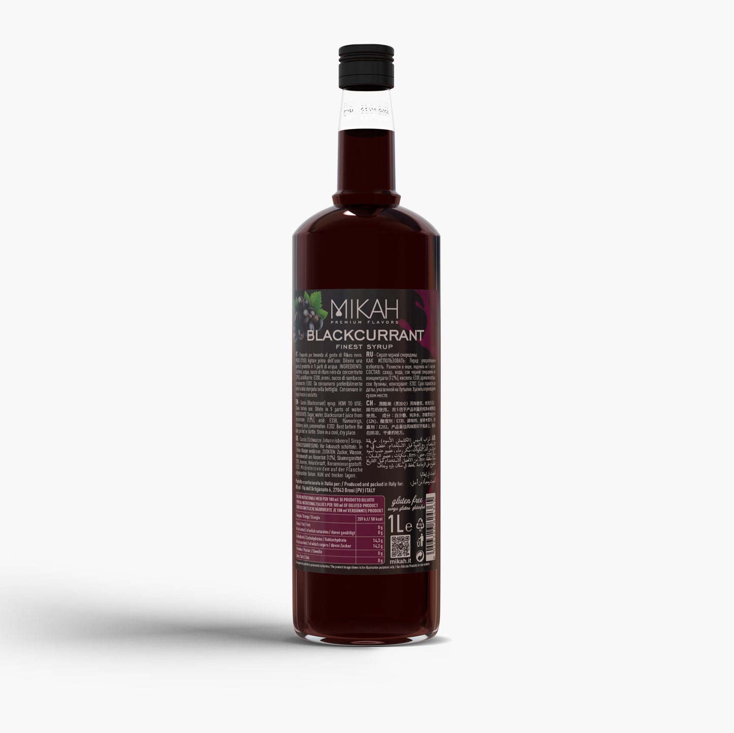 
                  
                    Sciroppo Mikah Premium Flavors - Blackcurrant (Ribes Nero) 1L
                  
                