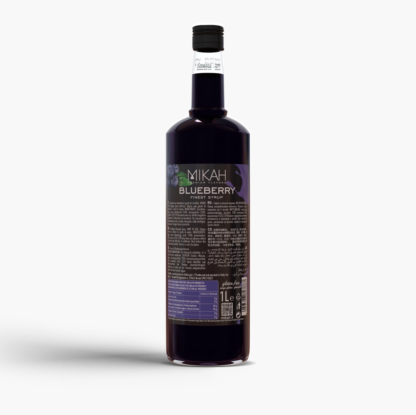 
                  
                    Sciroppo Mikah Premium Flavors - Blueberry (Mirtillo) 1L
                  
                