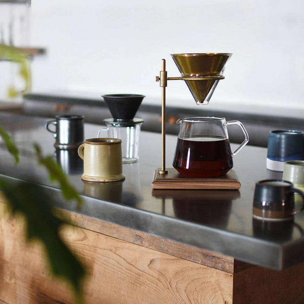 
                  
                    Kinto Brass Brewer Stand Set - Kit per caffè filtro 4 tazze
                  
                