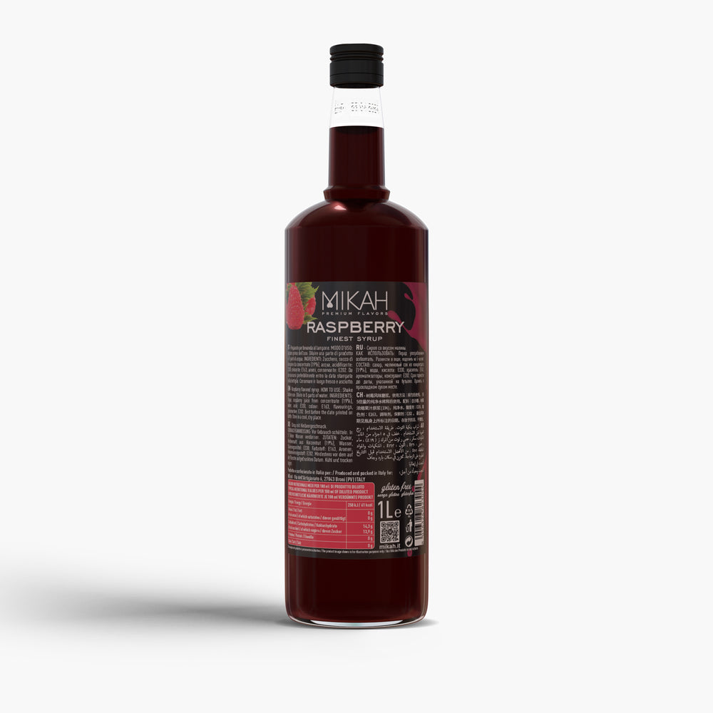 
                  
                    Sciroppo Mikah Premium Flavors - Raspberry (Lampone) 1L
                  
                