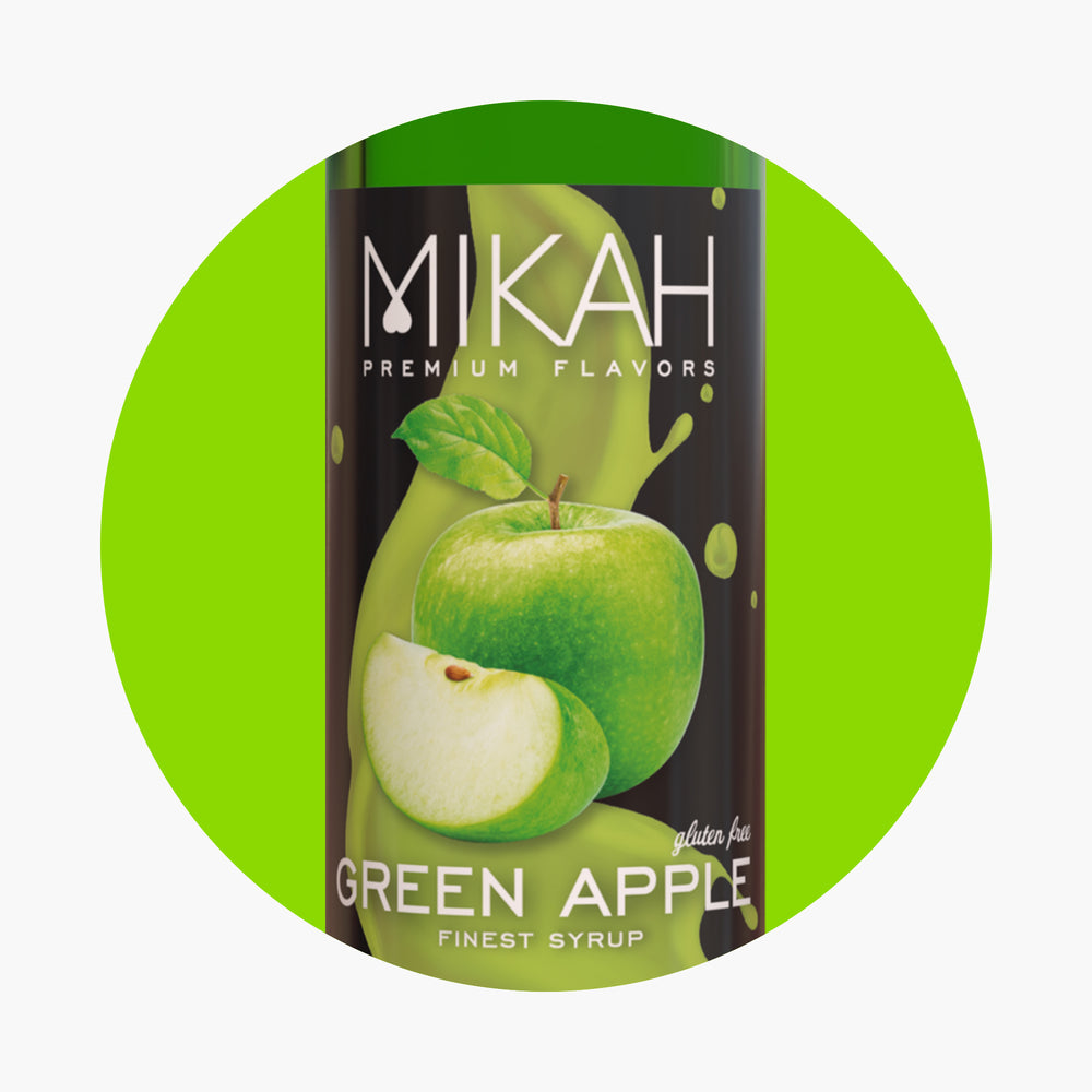 Mikah 高级风味糖浆 - 青苹果 1L