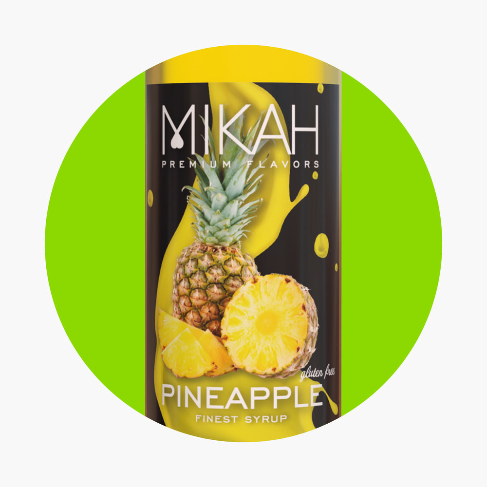 Mikah Premium Flavors Syrup - Pineapple 1L
