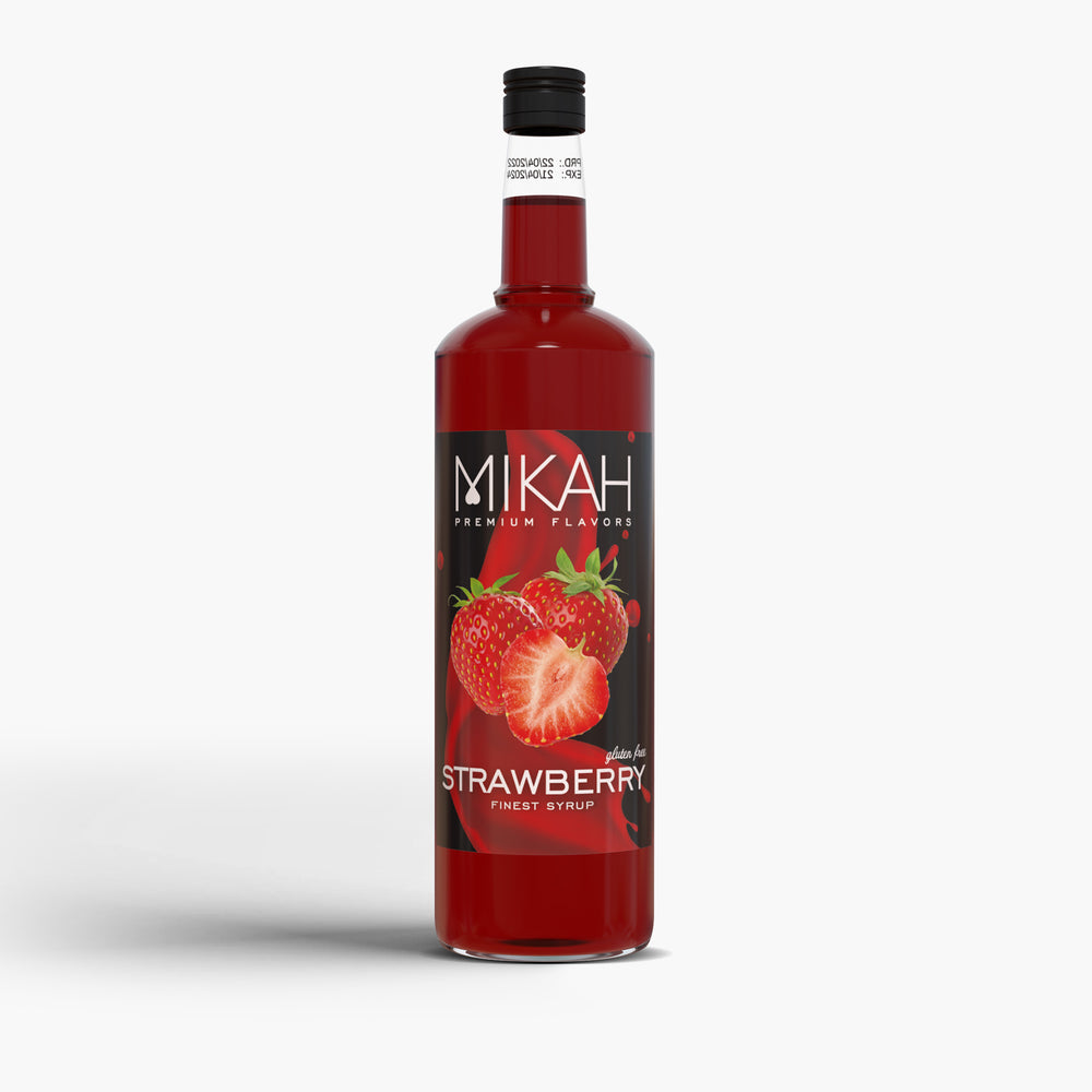 Mikah Premium Flavors Syrup - Strawberry (草莓) 1L