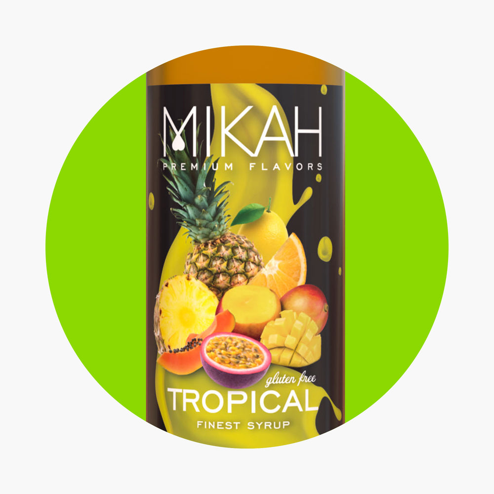 Mikah Premium Flavors Syrup - Tropical 1L